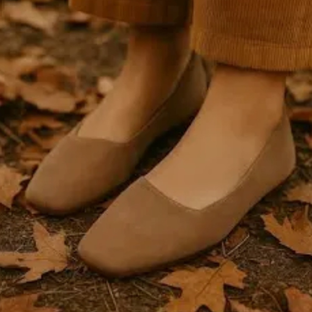 Lucky Brand Daymien square toe Women's tan Suede slip on Loafers‎ Sz 10